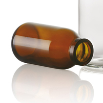 500 ml infuusflacon, amber, type 3 geblazen glas